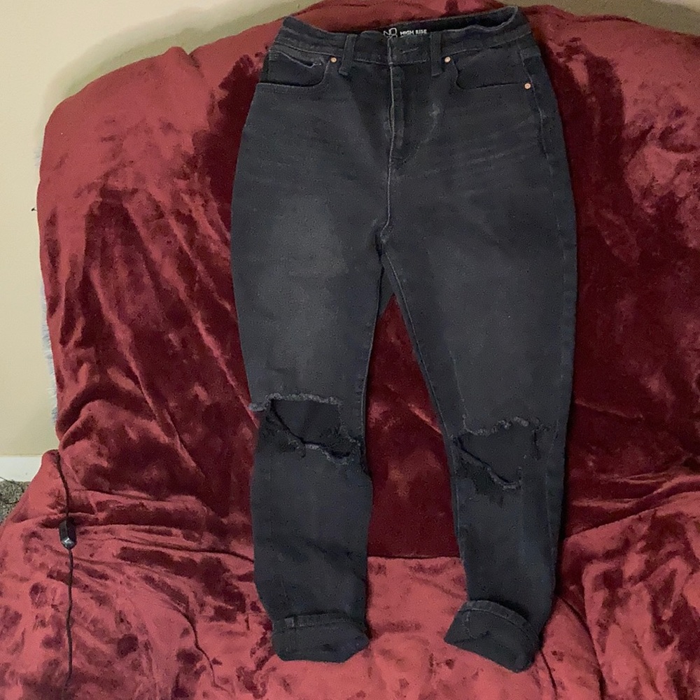 Woman’s Black Mom Jeans
